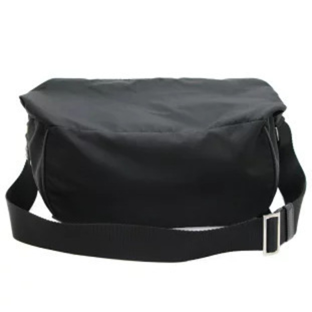 Prada Triangle Logo Saffiano Leather Shoulder Bag Multi Black - Picture 3 of 6